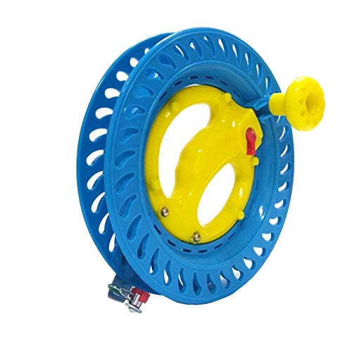 TX GIRL 22cm Blue Wind Spinner Kite Reel Easy Control Bearing Lockable ABS Toys Outdoor Kite Flying Sport Tools Accessories (Size : 22cm)