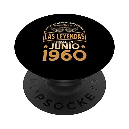 Cumpleaños Hombre Regalos Las Leyendas Junio 1960 PopSockets PopGrip Intercambiable