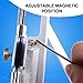 FENJANER Arrow Fletching Jig - Adjust Archery Arrow Fletchings Tool Jig Kit with Clamp for DIY Arrow Vanes (Blue)