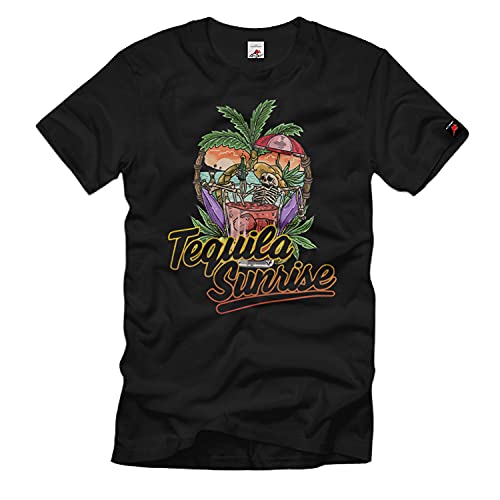 T-shirt Tequila Sunrise Mexique aux finitions soignées couleur noir S