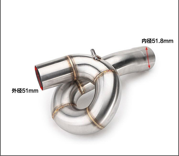 スリップオンマフラー スリップオンオートバイ排気ミドルリンクパイプ