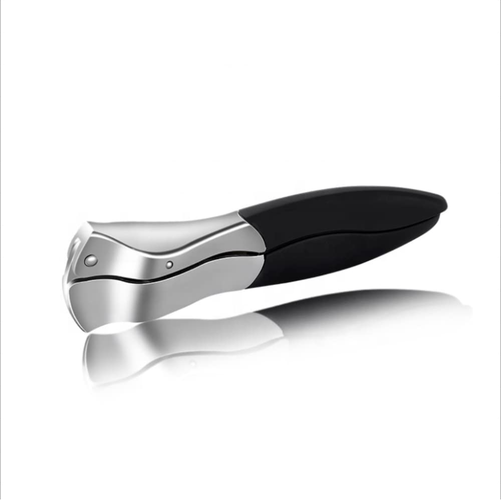 Decere Garlic Press | Easy to Use, Dishwasher Friendly, Strong Zinc Alloy Frame with Black Soft Silicone Handle | Garlic Crusher, Garlic Mincer, Garlic Chopper, Garlic Rocker, Kitchen Tool