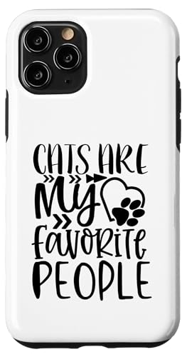 WhiskerWay Cats Are My Favorite People �L�D���̌��t �X�}�z�P�[�X iPhone 11 Pro �p