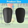 1 Pair Mini Shin Guards Soccer, Lightweight Small Shin Pads, for Youth & Adults, Mini Shinguards for Indoor Outdoor Football Soccer Training Protective Equipment (Black)