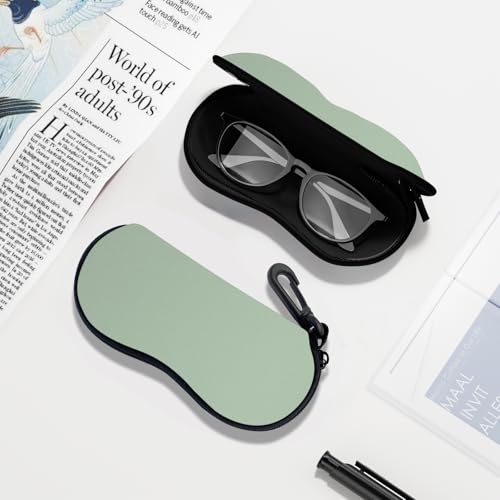 Image of Sunglasses Soft Case, Ultra Light Portable Neoprene Zipper Glasses Case for Men Women