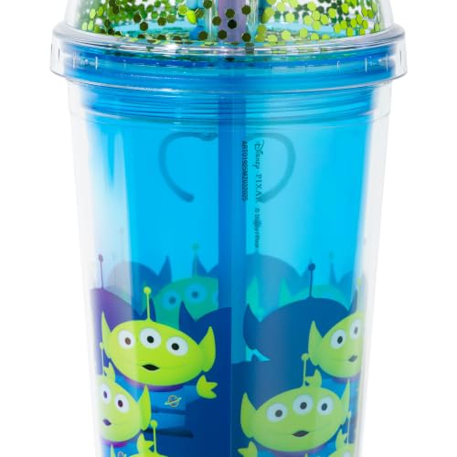 Image of Silver Buffalo Toy Story Alien Claw Machine, Dome Top Travel Tumbler, 24oz | Disney, 0.71 Liters
