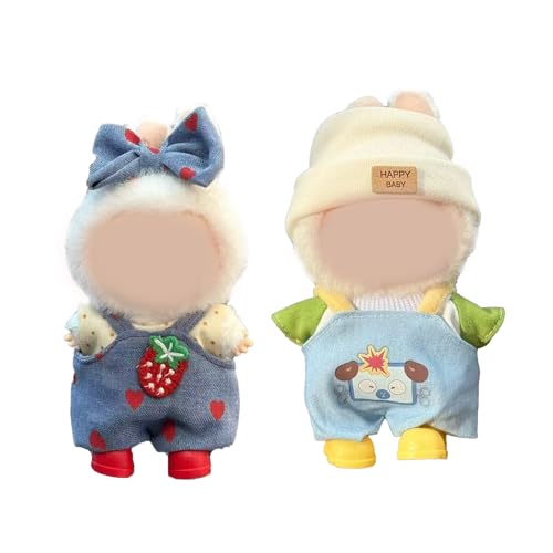 TOPtoper Kleidung für Puppe, 2 Outfit-Sets für 17 cm Kleidung für Labubu, Stilvolle, Bezaubernde Puppenkleidung und Acce...