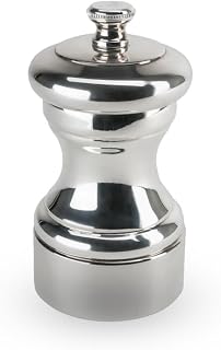 PEUGEOT - Pfeffermühle Mignonette 10 cm - Stahlmahlwerk - Klassische Mahlgradeinstellung - Versilberter Edelstahl