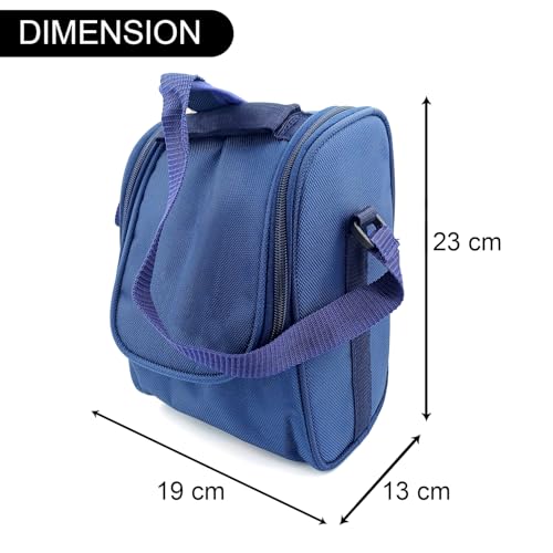 Image of Zaib Insulated Lunch /Tiffin /Travel /Storage Bag | Leakproof Keeps Hot and Cold | Unisex Lunch Box Bag for Kids, Office, Picnic, School (Classo Pro Blue)