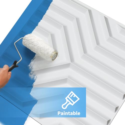 Image of Art3d Decorative 3D Wall Panel, 32 Sq.FT PVC Interior Wall Decor for Living Room, Bedroom, Lobby, Office, Shopping Mall, White