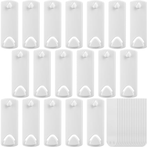 18Pack Picture Hangers, Sawtooth Picture Hangers with Removable Adhesive Strips,