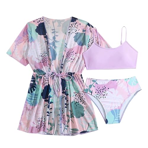 Maillot de bain pour piscine et plage avec son chapeau imprimé tropical