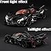 Toy Car Model EVO 1/24 Black Alloy Collectible Diecast Vehicles with Lights and Sounds