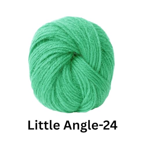 Image of VCR 4 Ply Blue Green Little Angle Yarn, 25 Grams, 92 Meters Length, 100% Acrylic Soft Baby Knitting Yarn for Crochet, Newborn Sweaters, Soft Baby Socks, Mittens and Leggings, Pack of 1