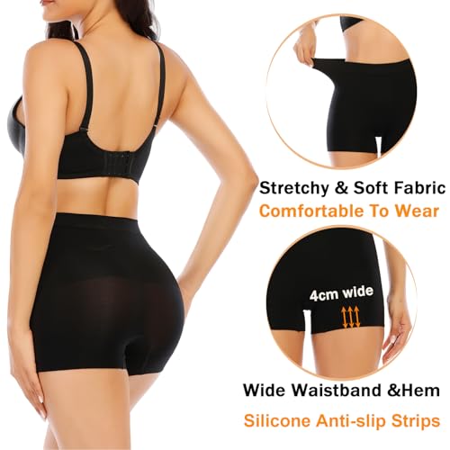 image for Werena Womens Seamless Shaping Boyshorts Panties Tummy Control Underwe