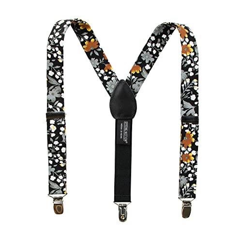 Image of Spring Notion Boys' 4-Piece Floral Suspenders Outfit