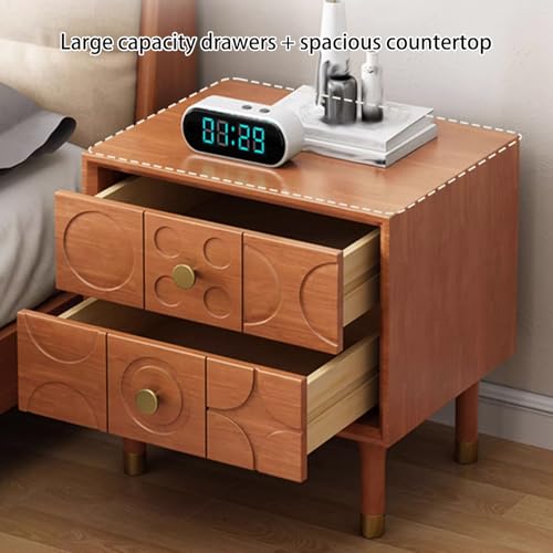 Table d'appoint en bois massif pour optimiser le rangement de la chambre - 4