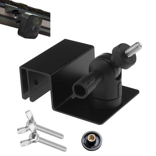 Dachrinnenhalter für Blink Outdoor (4th Gen)/(3rd Gen) & Blink XT/XT2 Kamera 360 Grad Verstellbarer Aluminiumbügel Zubehör for Blink Mini/Mini 2 Camera Wandhalterung für Arlo Schwarz