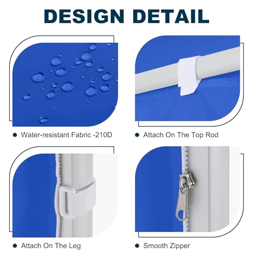 Image of MASTERCANOPY 10x20 Pop Up Canopy Sidewall Only 1-Pack Blue