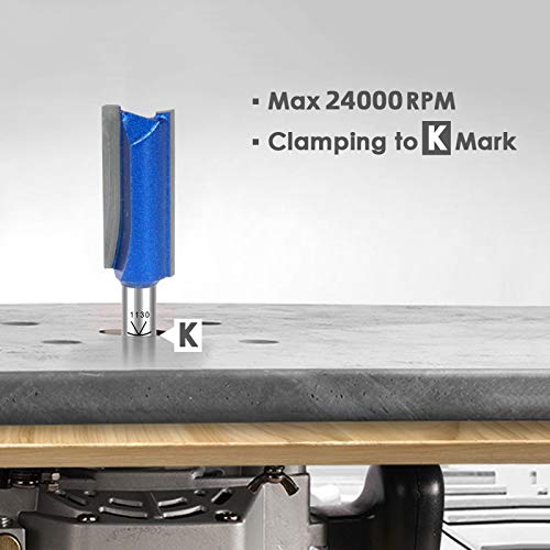 Kowood KW002 Plus Double Flute Straight Router Bit Set thumb #4