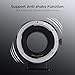 EF/EF-S to EOS M Electronic Lens Adapter, K&F Concept Auto Focus Lens Mount Adapter Ring Compatible for Canon EF EF-S Mount Lens to EOS M Mount Cameras