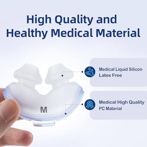 Image of 3 Packs Replacement Nasal Pillow Cushion for ResMed AirFit P10, Compatible with Original Airfit P10 Frame, Replacement Silicone CPAP Supplies, Reliable Seal & Lighter Weight, Medium