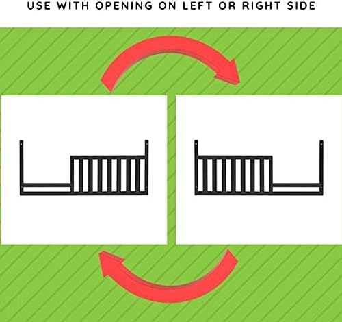 Vista 3 de CC KITS Barandilla de seguridad para cama infantil compatible con Oxford Baby, Soho Baby, Ozlo Baby y Avalon Baby Cunas (pizarra, opción 1)