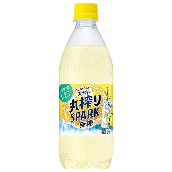 Amazon.co.jp: サントリー 天然水 丸搾りSPARK無糖 レモン 500ml