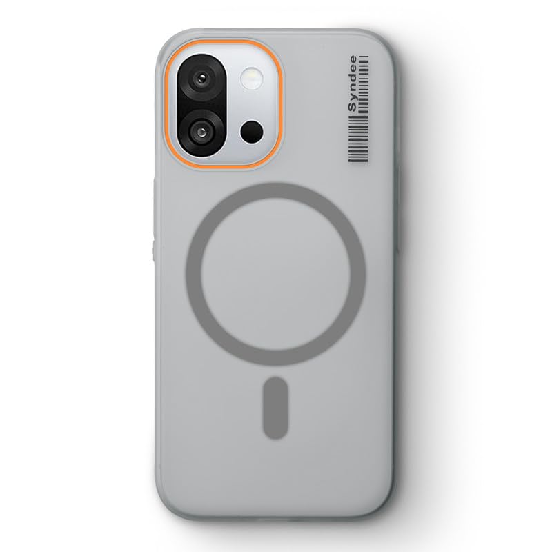 Image of Mr. Case Back Cover for OnePlus 13S 5G Sleek Frosted Translucent Back Only Compatible with Wireless Magnetic Accessories | Anti-Scratch Shockproof Phone Case - Grey