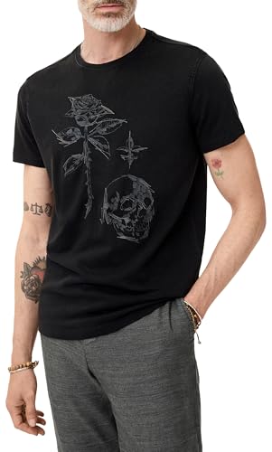John Varvatos Men's Rose + Skull Tee4