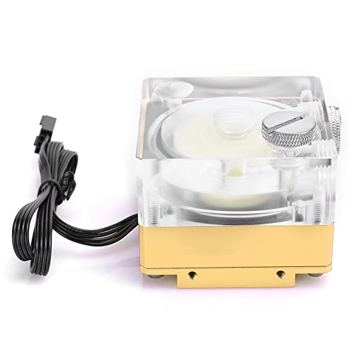 Enfriador de agua de aluminio acrílico Cocoarm DC12V para constructores de PC 2