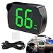 GUGUMO GPS Digital Speedometer for Car MPH, Golf Cart Universal HUD Speed Meter, Head Up Display Car Accessories with LED Large Font, Plug and Play for Car Truck Motor SUV All Vehicles