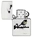 Zippo Spazuk Bird Holding a Rose White Matte Pocket Lighter