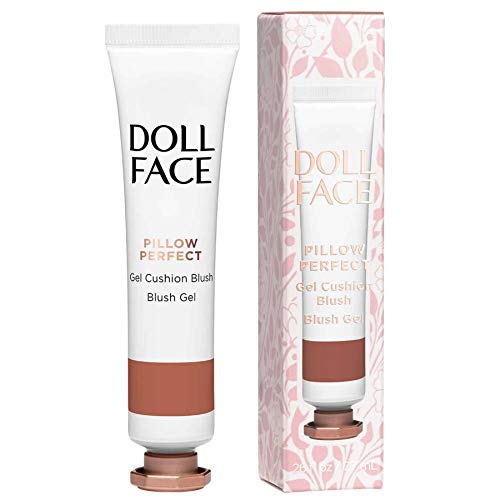 Doll Face Liquid Blush For Cheeks | Pillow Perfect Gel Cushion Blush | Cream Blusher Makeup | Lightweight, Blendable & Buildable Natural Radiance (Nudie) #TOP29