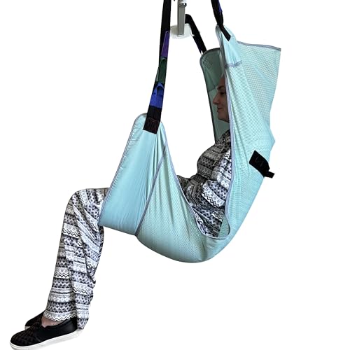 doudouX Hoyer Lift Sling, Patient Lift Sling, Universal Mesh Sling for showering, L for 180-400 Pounds