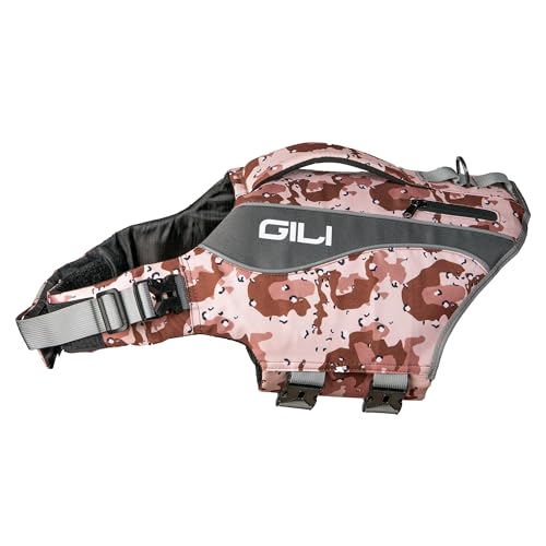 Gili Dog Life Vest Jacket Flotation (Desert Camo