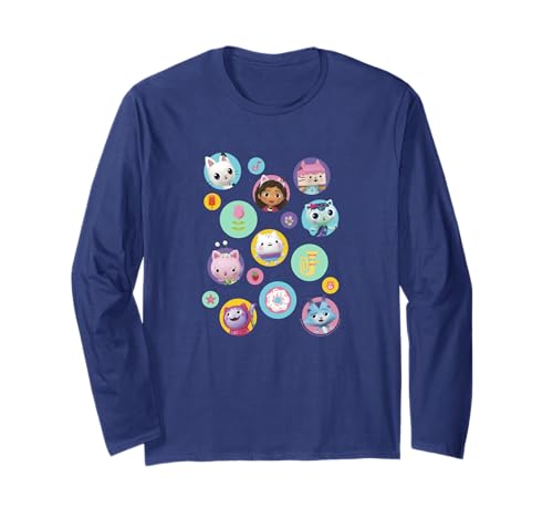 T-shirt manches longues Gabby's Dollhouse anti-irritation en pur coton sain