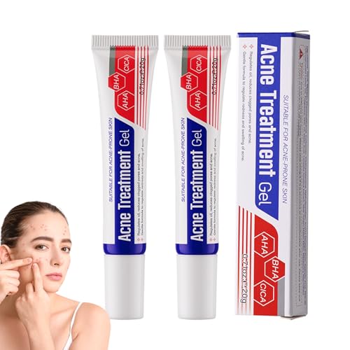 Pack of 2 Acne Control Cream, Anti Pimple Cream Acne Gel Fast Absorbireduces Blemishes & Breakouts Body Acne Cream Anti-impurities Gel, Reduces Blackhead Acne, Refines the Skin Complex