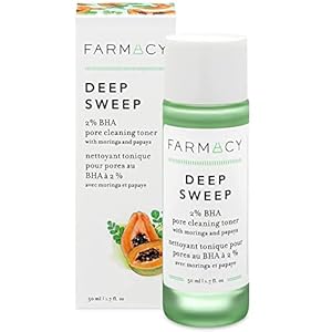 Farmacy Deep Sweep 2% BHA Toner for Face – Pore Cleaner and Facial Exfoliator – Salicylic Acid Face Toner (50ml)