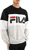 sudadera fila original Negro Fila Felpa 681255 Black - Light Grey - White Size:S