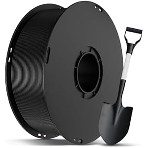 ANYCUBIC ABS Filament 1.75mm, High Strength and Toughness, 3D Printer Filament Dimensional Accuracy +/- 0.02mm, 1KG Spool, Black ABS Black