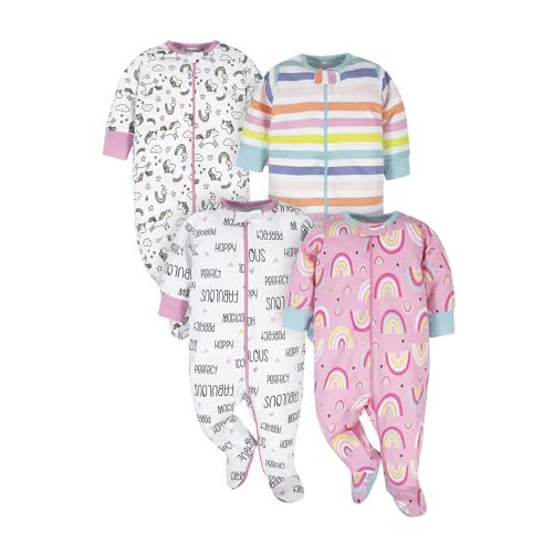 Image of ONESIES Brand Baby Boys Sleepers 4-Pack Footies and Toddler Set