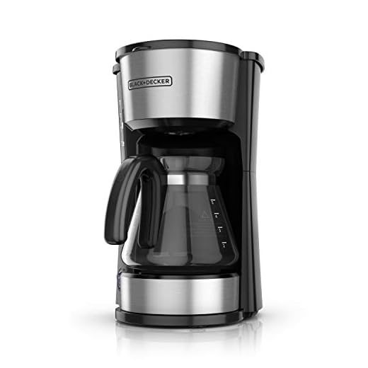 BLACK+DECKER CM0755S 4-in-1 5-Cup Coffee Station Coffeemaker, Stainless Steel