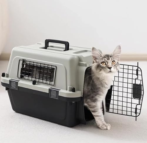 タピパンダ\TAPI PANDA ペットキャリー 犬用 猫用 IATA基準 持ち運びケージ 外出 飛行機 旅行 組立簡単 通気性 小動物用 イヌ 小型犬 クレート 横52*奥行70*高さ48p