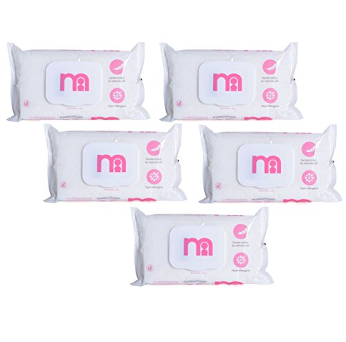 Image of Mothercare Non Fragrances Wipes (60pcs x 5pkt) (Pink)