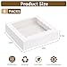 Moretoes 6pcs Pie Boxes, 10x10x2.5 Bakery Boxes with Window, White Bakery Boxes for Pies, Dessert, Donuts, Muffins