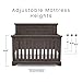 Simmons Kids SlumberTime Paloma 4-in-1 Convertible Crib, Rustic Grey