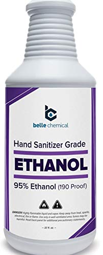 Medical Grade Ethanol - 95% Ethyl Alcohol - for Hand Sanitizer Production - No Fermentation Smell - Does Not Contain Methanol (Ethyl Alcohol - Medical Grade (32oz) (Pack of 2 (64oz))