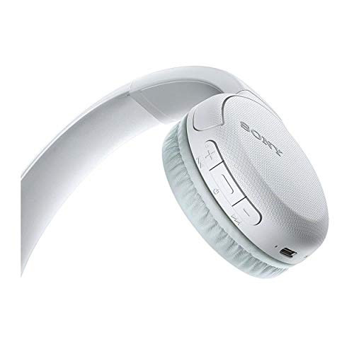 Image of Sony Wireless Headphones WH-CH510: Wireless Bluetooth On-Ear Headset with Mic for phone-call, White