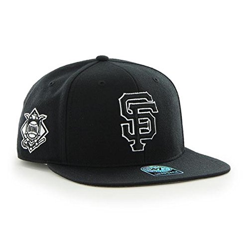 '47 San Francisco Giants MLB Black Sure Shot Brand Captain Wool Snapback Hat